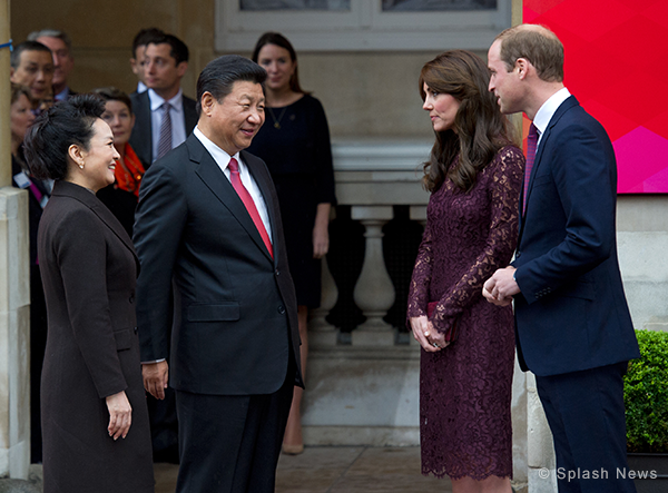 Duke and Duchess attend a "creative industries" event with the Chinese President and his wife