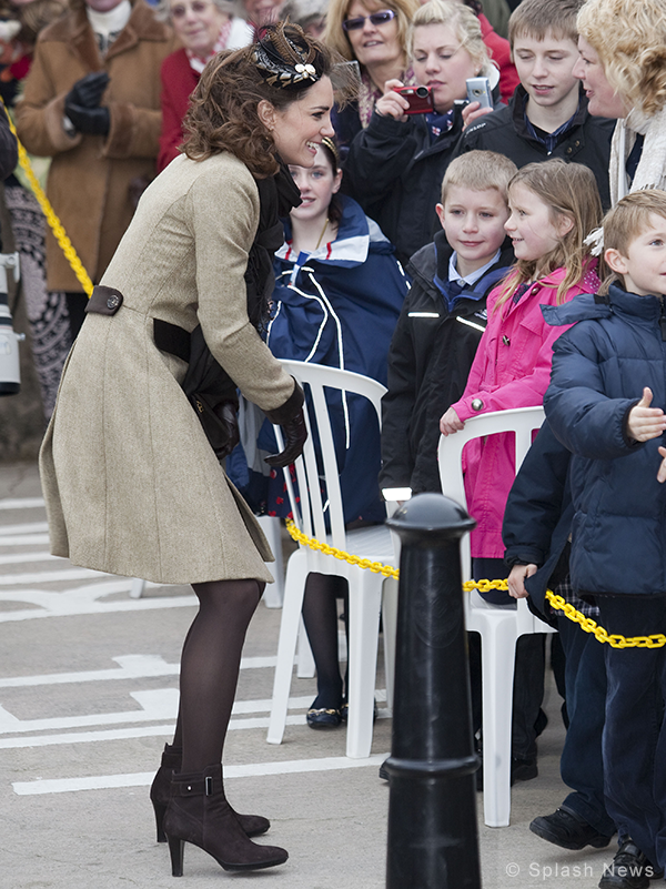 Kate Middleton wears Aquatalia Rogue Boots in Anglesey