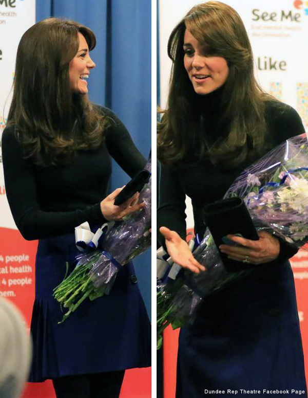 Kate Middleton wore a kilt in Scotland today