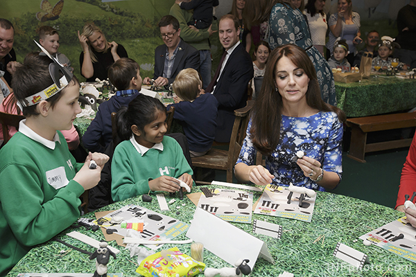 Kate taking part in the clay modelling workshop