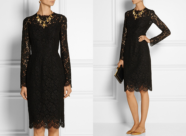 Dolce & Gabbana Black Lace Dress