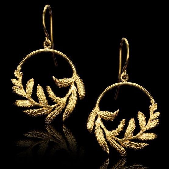 Catherine zoraida Fern hoop Earrings