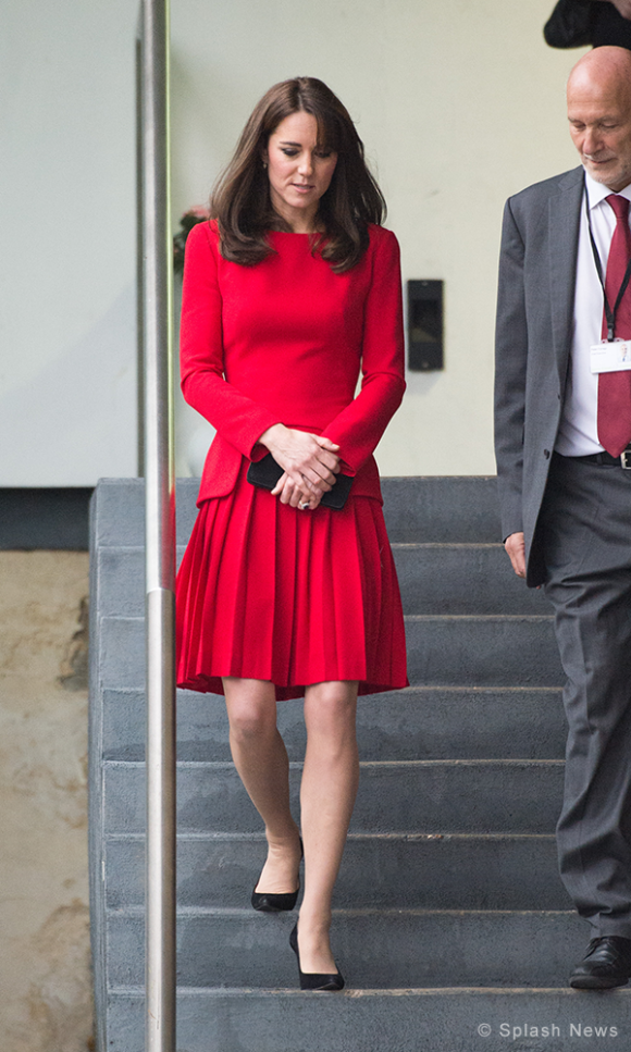 Duchess wears Ralph Lauren houndstooth dress for Anna Freud centre visit