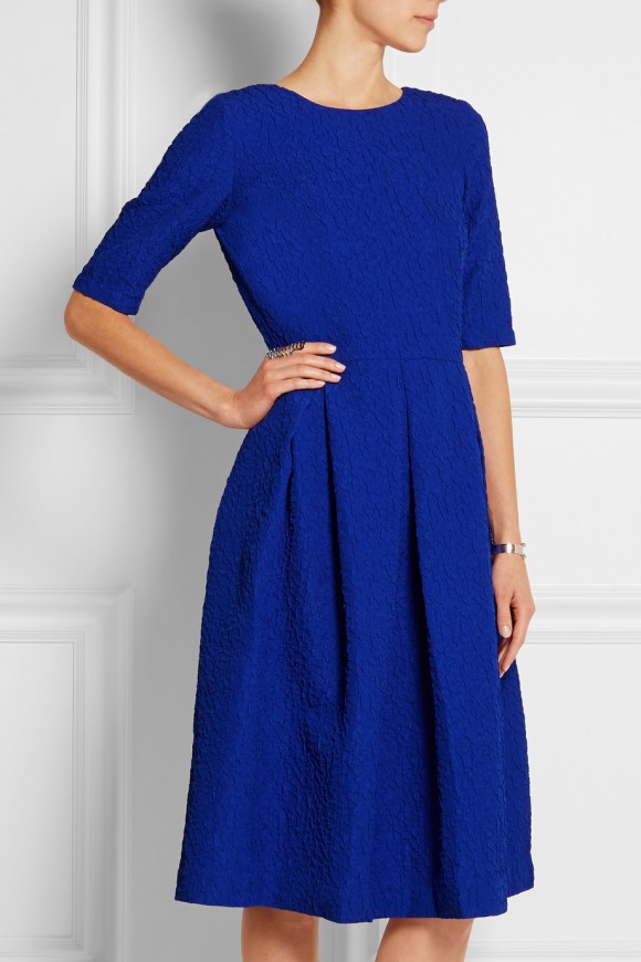 Saloni Mary Blue Illusion Dot Gown - Kate Middleton Dresses - Kate's Closet