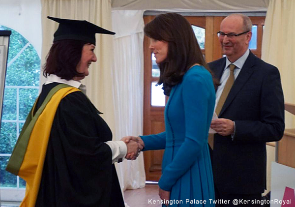 Kate attends a graduation ceremony