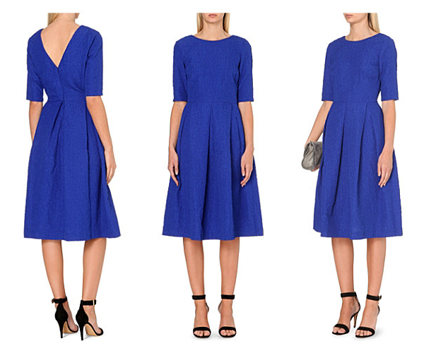 Saloni Martine Dress in Cobalt Blue