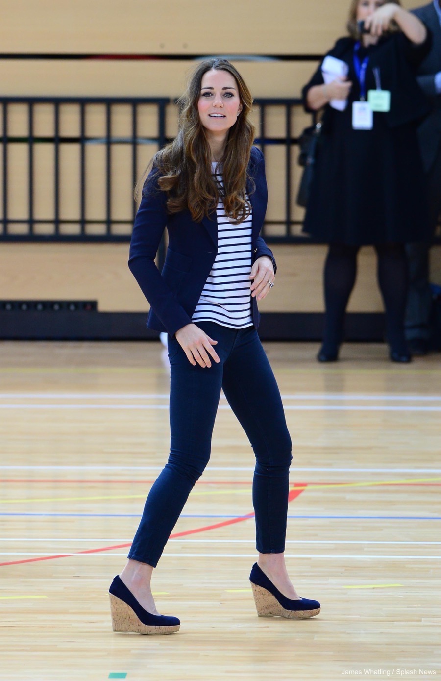 kate middleton blue wedges