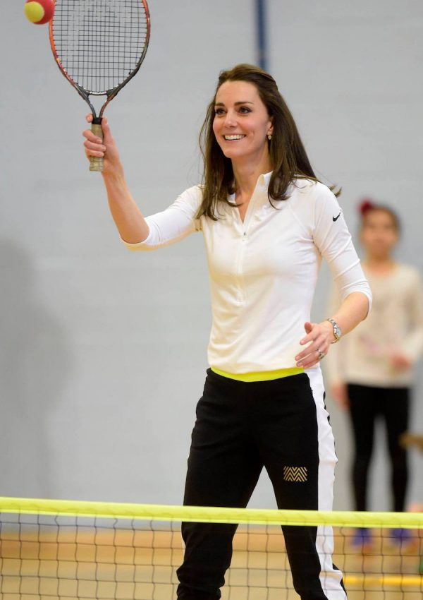 Kate Middleton at a tennis workshop