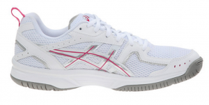 Asics pink and white