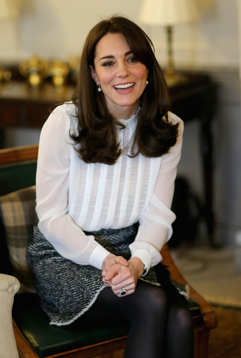 Kate Middleton looks chic in Reiss blouse during stint as Guest Editor at Huffington Post UK