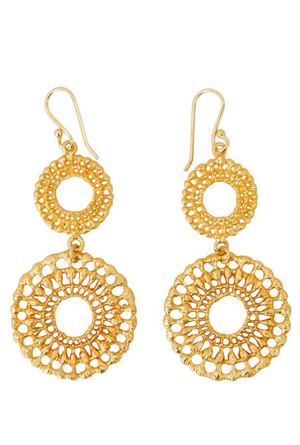 Brora Gold Charm Earrings