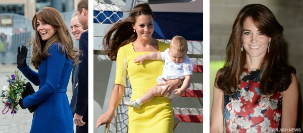 Kate Middleton wearing Roksanda Ilyncic, Erdem and Christopher Kane