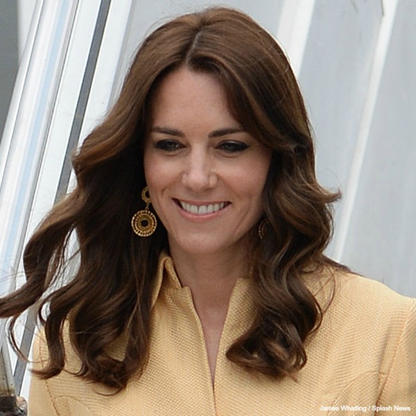 Kate Middleton gold earrings