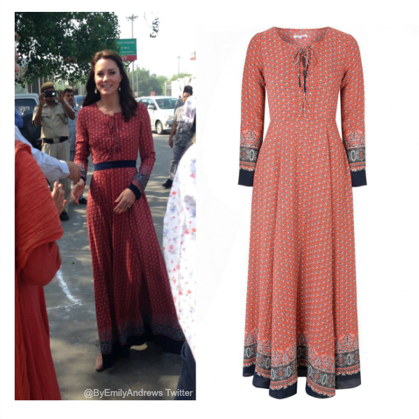 Kate Middleton's Red & Blue Maxi Dress from Glamorous