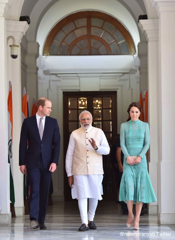 William and Kate meet the Indian PM