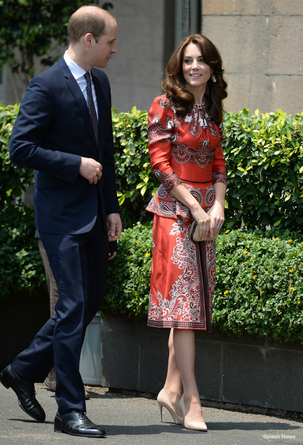 William and Kate arrive in Mumbai, India