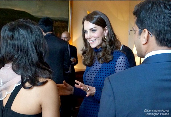 Kate speaking to attendees at the reception