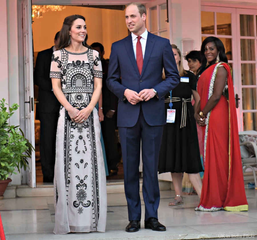 Kate Middleton wearing the Temperley Delphia dress