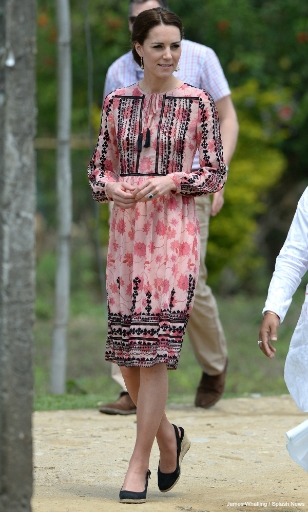 Kate Middleton wearing Topshop dresses