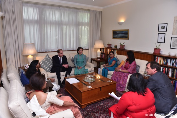 William and Kate meet with inspirational Indian women