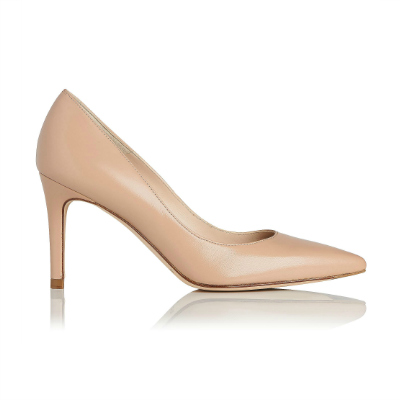 L.K. Bennett Floret shoe in nude leather