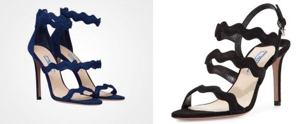 We think Kate Middleton wears Prada sandals with wavy straps