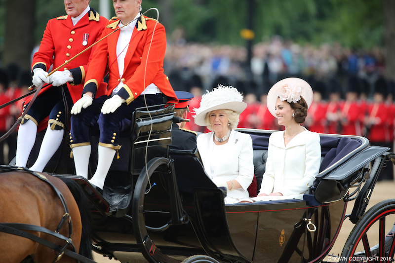 Kate Middleton, Camilla the Duchess of Cornwall at this year's Trooping the Colour parade