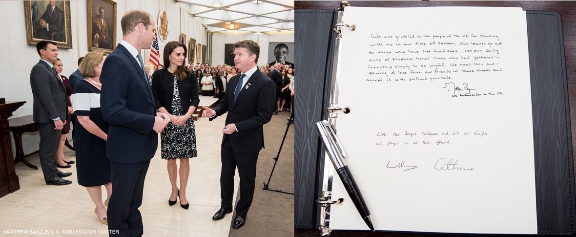 William and Kate at the US Embassy