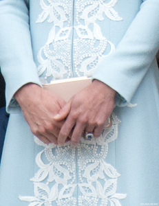Kate Middleton's nude clutch bag at the service of thanksgiving for the Queen's 90th birthday