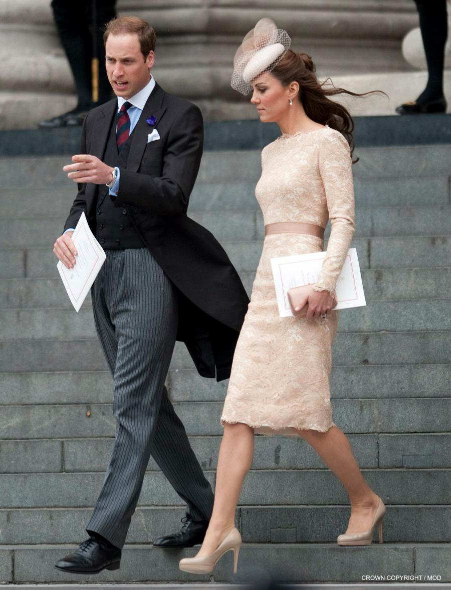 L.K. Bennett Sledge nude pumps worn by Kate Middleton