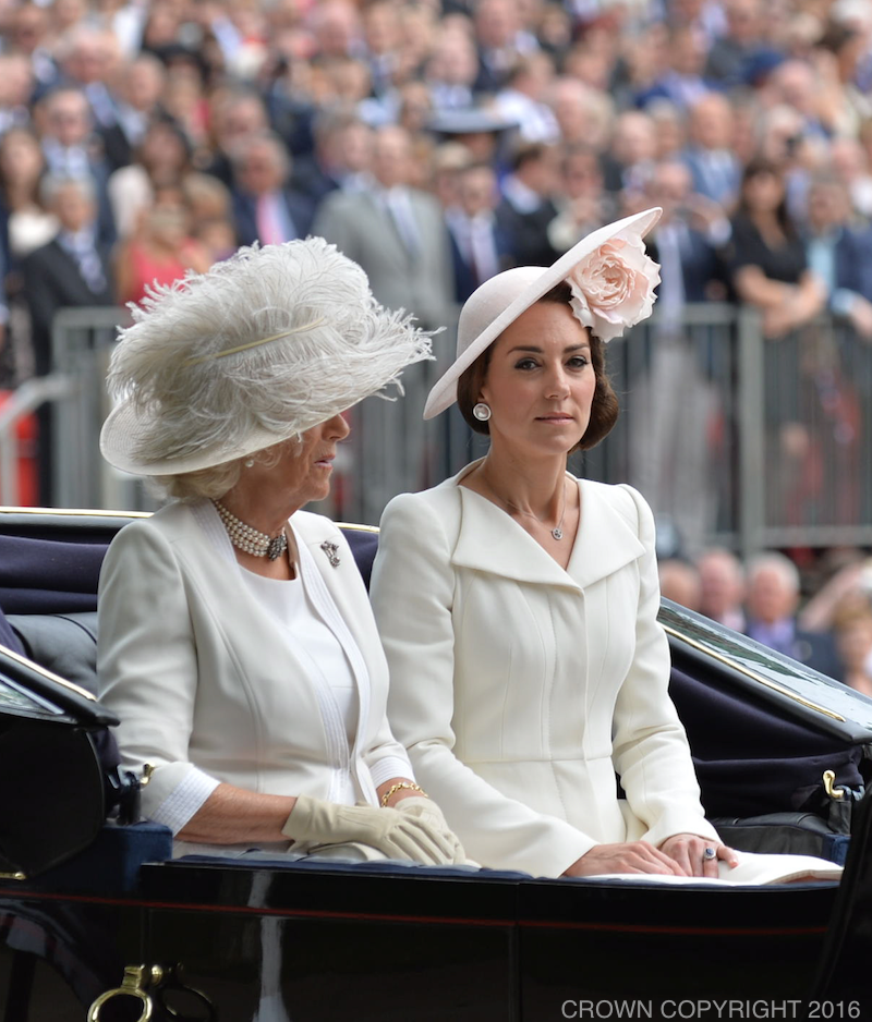 Kate Middleton wore Balenciaga Pearl Earrings to Trooping the Colour in 2016