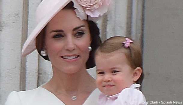 Princess Charlotte on the Balcony at Buckingham Palace