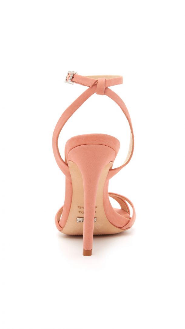 Schutz Dollie Sandal in Clay - a look at the back of the shoe