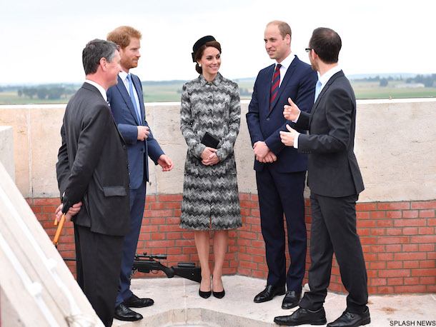 Kate wears grey Missoni coat for Somme commemorations in France