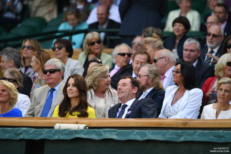 Kate Middleton wears yellow Roksanda dress at Wimbledon 2016