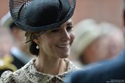 Image shows the Duchess of Cambridge after the service at Thiepval concluded. Members of the Royal Family have joined the Prime Minister and representatives of allies and former enemies, together with hundreds of Armed Forces personnel and 10,000 guests to mark the centenary of the Battle of the Somme at an international service of commemoration in France.Representatives of all the regiments that took part in the conflict 100 years ago attended the service at the Thiepval Memorial along with a Guard of Honour from the Irish Guards and guns of the King’s Troop Royal Horse Artillery. Servicemen and women took part in the service, reading moving accounts of the battle from those who went over the top on the 1 July 1916.The King’s Troop Royal Horse Artillery fired their guns to mark the end of a period of silence, and wreaths were laid at the Cross of Sacrifice.The guns are 13 Pounder Quick Fire guns, and saw service in the First World War. art in commemorative services in both Thiepval and Manchester.