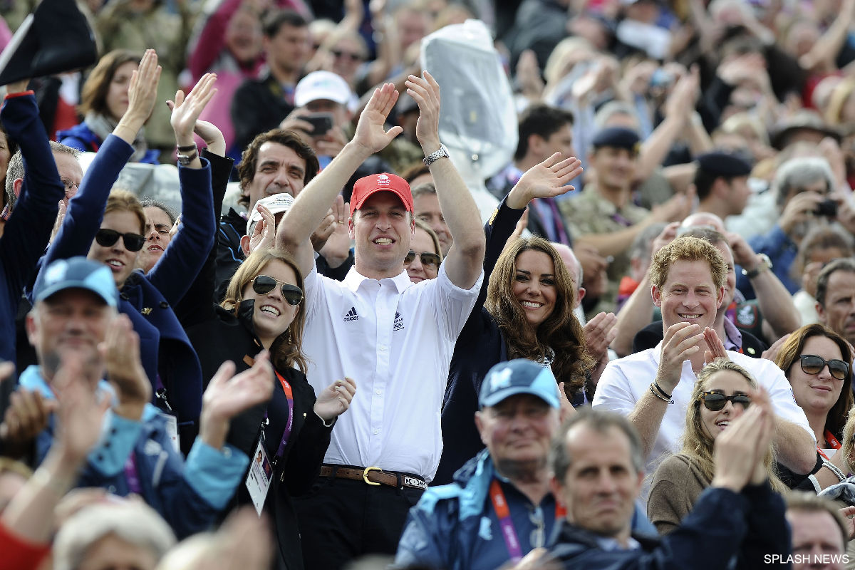 William, Kate and Harry at the London 2012 Olympics