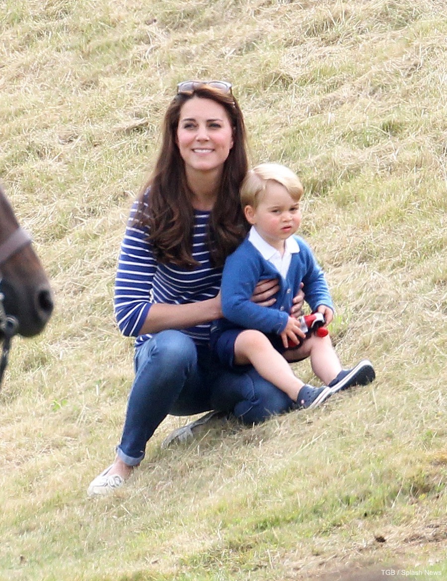 Kate Middleton wearing a Breton Striped top