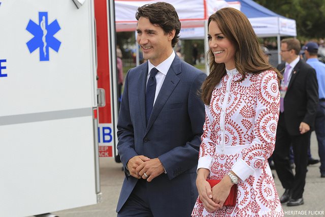 Kate Middleton and Justin Trudeau meet first responders in Vancouver