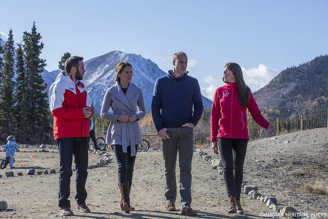 William and Kate at Montana Mountain in Yukon