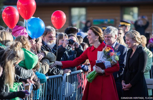 Kate Middleton meeting people in Yukon