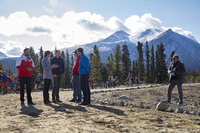William and Kate at Montana Mountain in Yukon