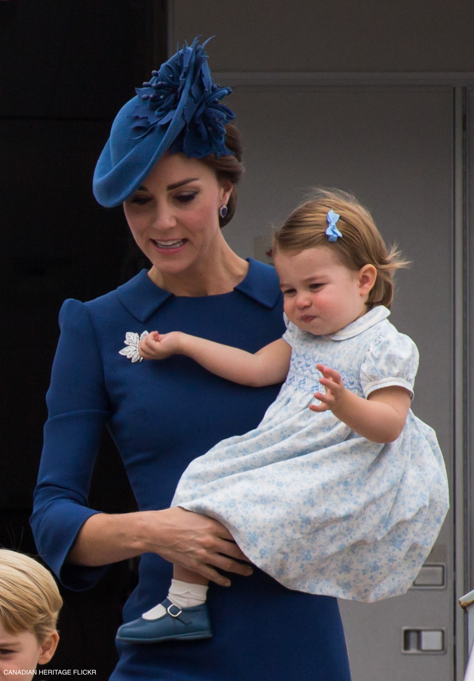 Kate Middleton and Princess Charlotte in Canada