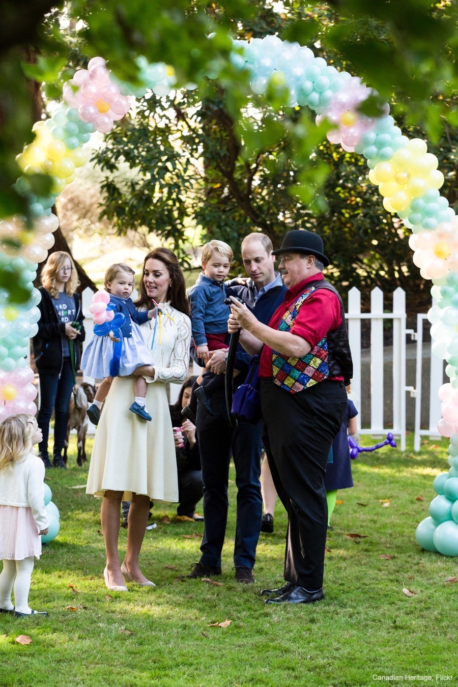 William, Kate, George and Charlotte attend a Children's Garden Party in Canada