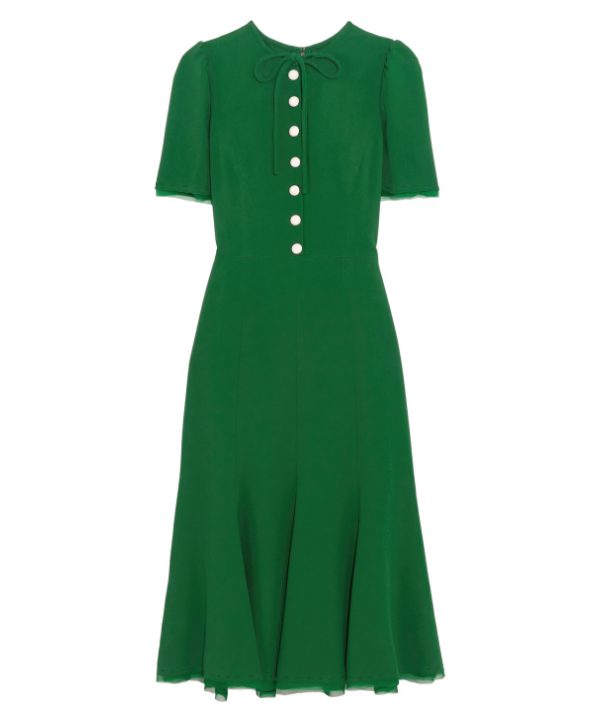 casual dress green