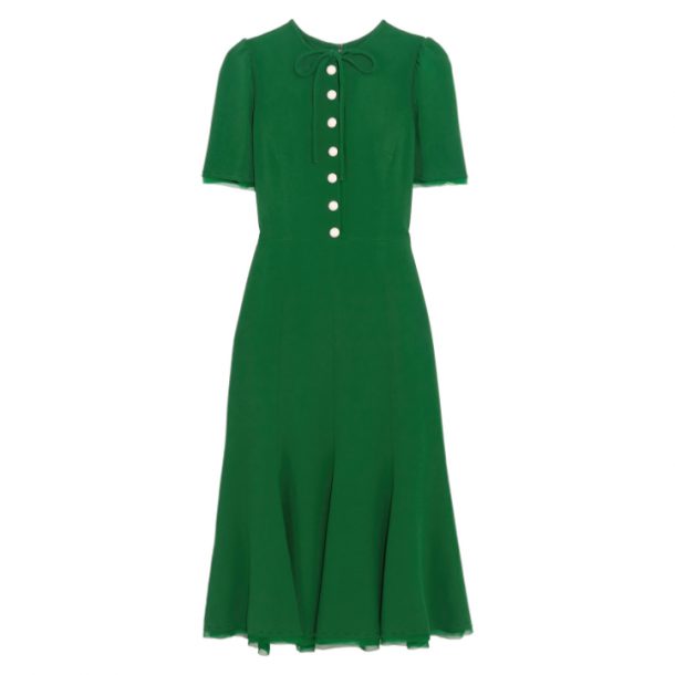 Dolce & Gabbana Green Midi Dress
