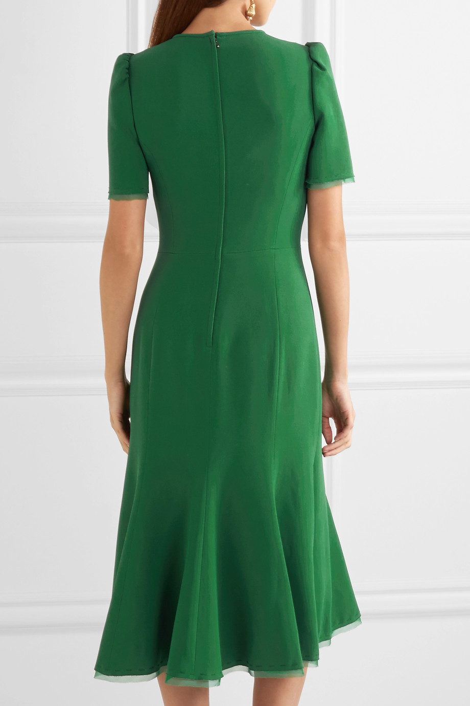 Dolce \u0026 Gabbana Green Midi Dress