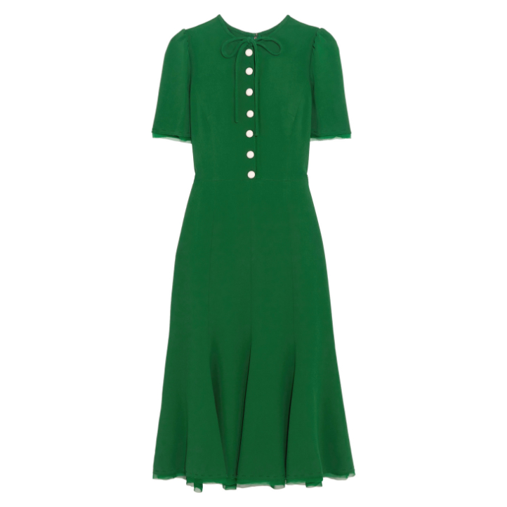 dolce gabbana green dress