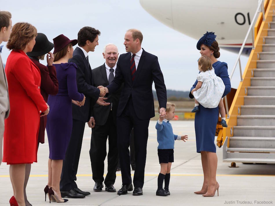 William, Kate, Charlotte and George in Canada