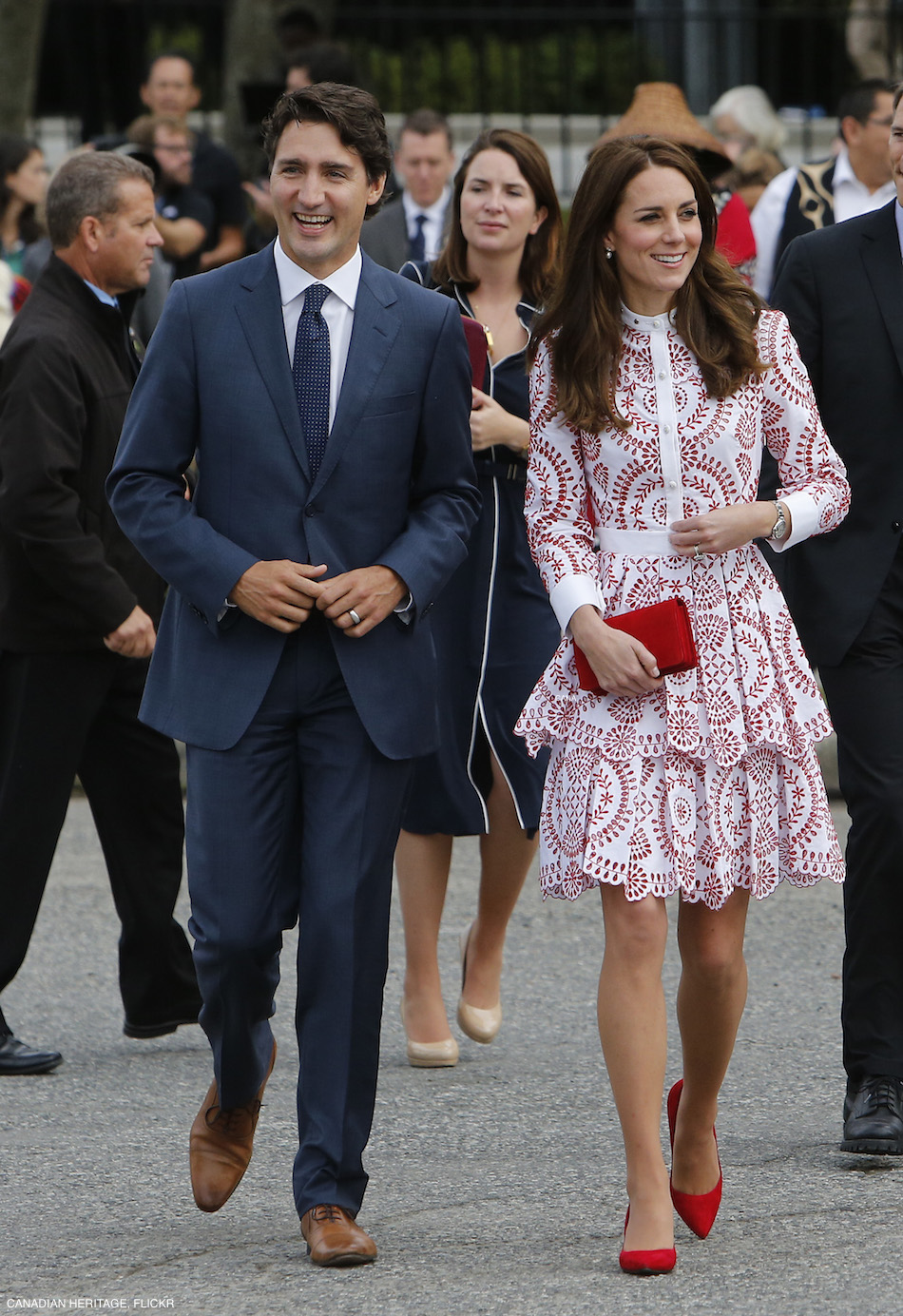 red and white dress outfit